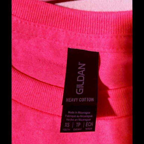 🎀 Size XS – Kids' Pink Halloween Tee with Softcore Theme - Picture 3 of 3